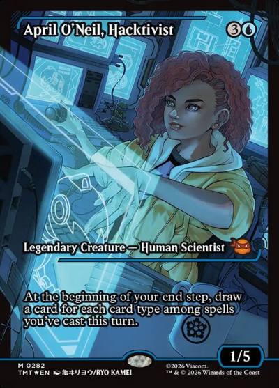 April O'Neil, Hacktivist TMT-282 Teenage Mutant Ninja Turtles Magic card