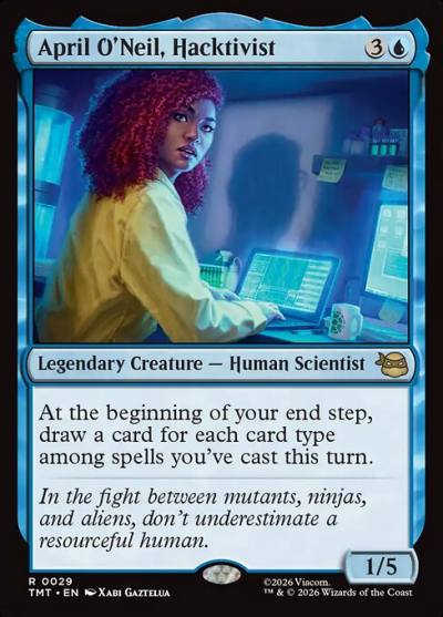 April O'Neil, Hacktivist TMT-29 Teenage Mutant Ninja Turtles Magic card
