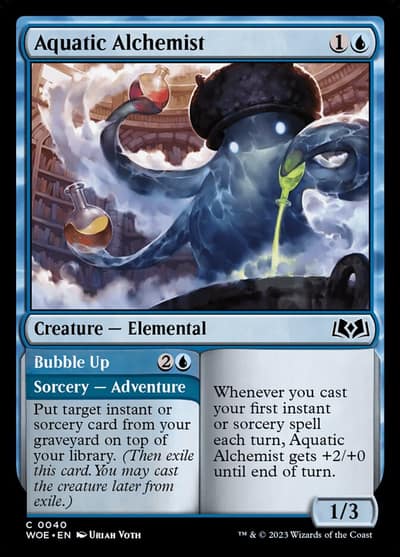 Aquatic Alchemist // Bubble Up 40 Wilds of Eldraine Magic card