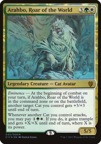 Arahbo, Roar of the World OC17-35 Commander 2017 Oversized Magic card