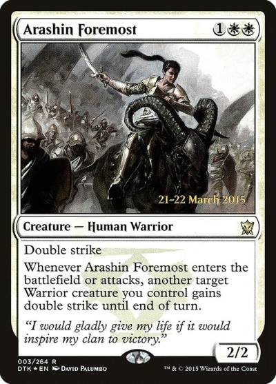 Arashin Foremost PDTK-3S Dragons of Tarkir Promos Magic card