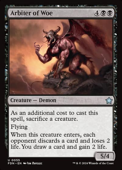 Arbiter of Woe 55 Foundations Magic card