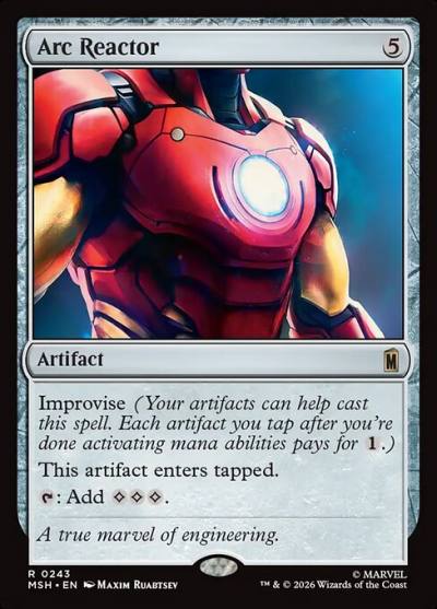Arc Reactor MSH-243 Marvel Super Heroes Magic card