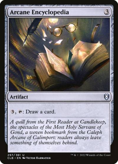 Arcane Encyclopedia CLB-297 Commander Legends: Battle for Baldur's Gate Magic card