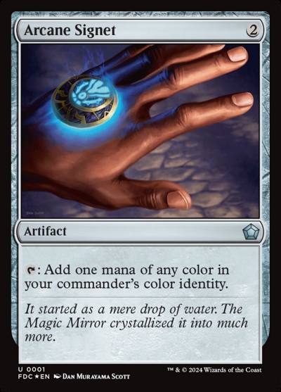 Arcane Signet FDC-1 Foundations Commander Magic card