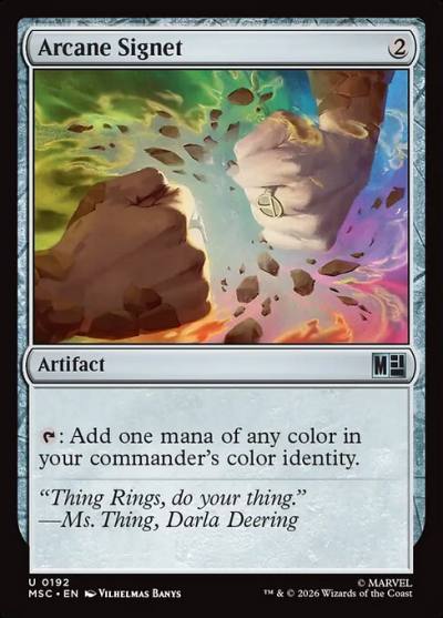 Arcane Signet MSC-192 Marvel Super Heroes Commander Magic card