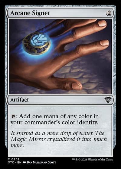Arcane Signet OTC-252 Outlaws of Thunder Junction Commander Magic card