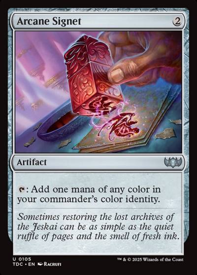 Arcane Signet TDC-105 Tarkir: Dragonstorm Commander Magic card