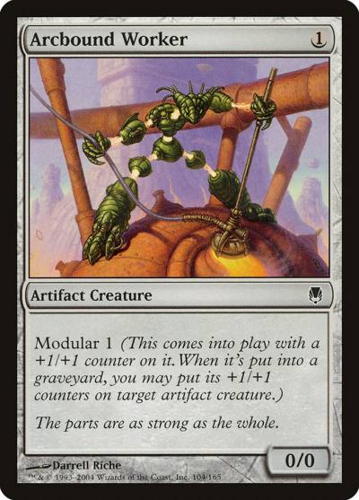 Arcbound Worker DST-104 Darksteel Magic card