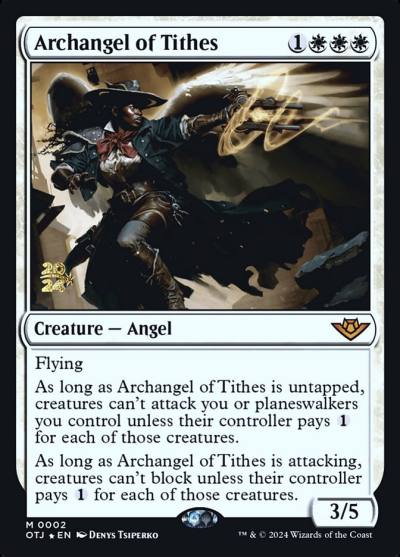 Archangel of Tithes POTJ-2S Outlaws of Thunder Junction Promos Magic card