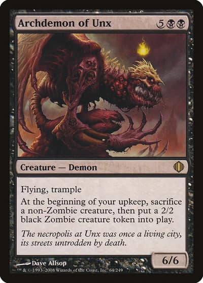 Archdemon of Unx 64 Shards of Alara Magic card