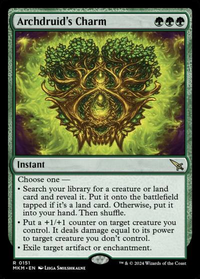 Archdruid's Charm MKM-151 Murders at Karlov Manor Magic card