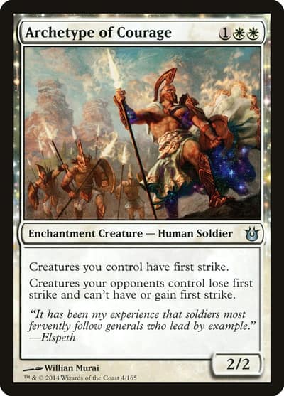 Archetype of Courage 4 Born of the Gods Magic card