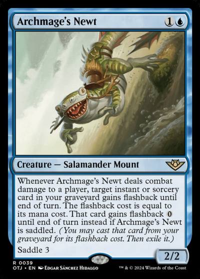 Archmage's Newt OTJ-39 Outlaws of Thunder Junction Magic card