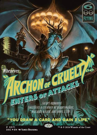 Archon of Cruelty DSC-371 Duskmourn: House of Horror Commander Magic card