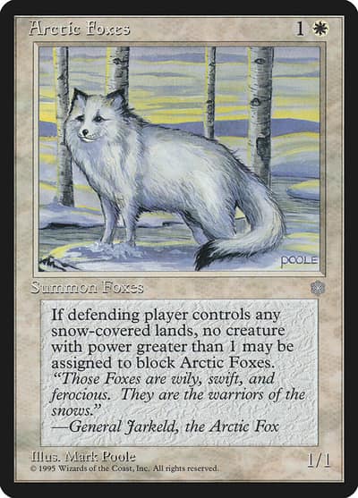 Arctic Foxes 2 Ice Age Magic card