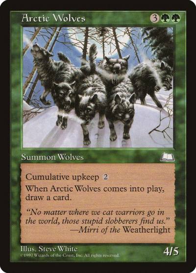 Arctic Wolves WTH-118 Weatherlight Magic card