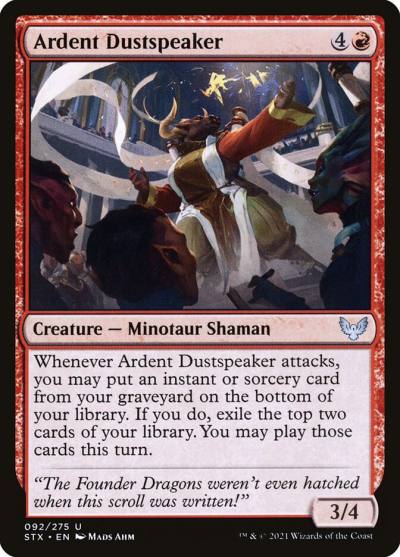 Ardent Dustspeaker STX-92 Strixhaven: School of Mages Magic card