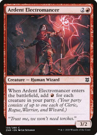 Ardent Electromancer 135 Zendikar Rising Magic card