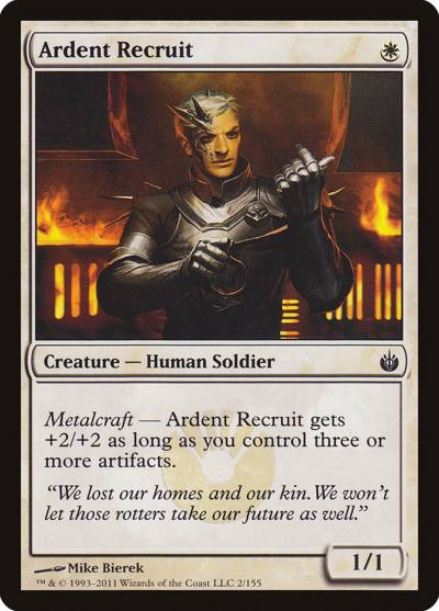 Ardent Recruit MBS-2 Mirrodin Besieged Magic card