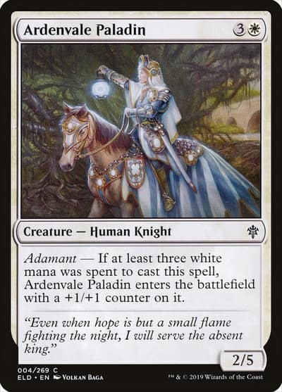 Ardenvale Paladin 4 Throne of Eldraine Magic card
