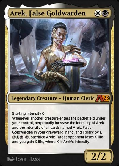 Arek, False Goldwarden YONE-17 Alchemy: Phyrexia Magic card