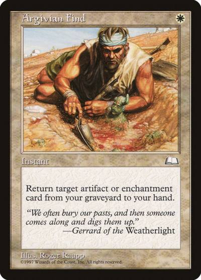 Argivian Find WTH-6 Weatherlight Magic card
