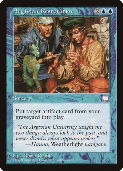 Argivian Restoration WTH-34 Weatherlight Magic card