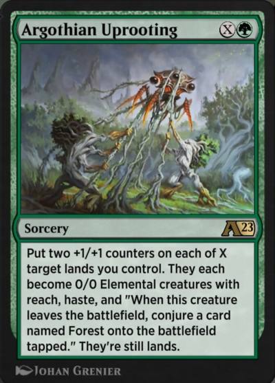Argothian Uprooting YBRO-12 Alchemy: The Brothers' War Magic card