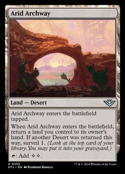 Arid Archway OTJ-252 Outlaws of Thunder Junction Magic card