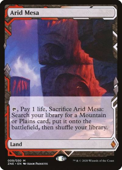 Arid Mesa ZNE-9 Zendikar Rising Expeditions Magic card