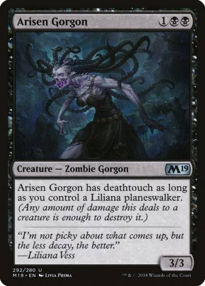 Arisen Gorgon 292 Core Set 2019 Magic card