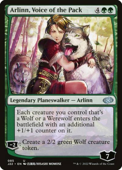 Arlinn, Voice of the Pack J22-85 Jumpstart 2022 Magic card