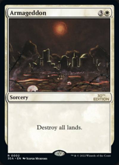 Armageddon 30A-2 30th Anniversary Edition Magic card