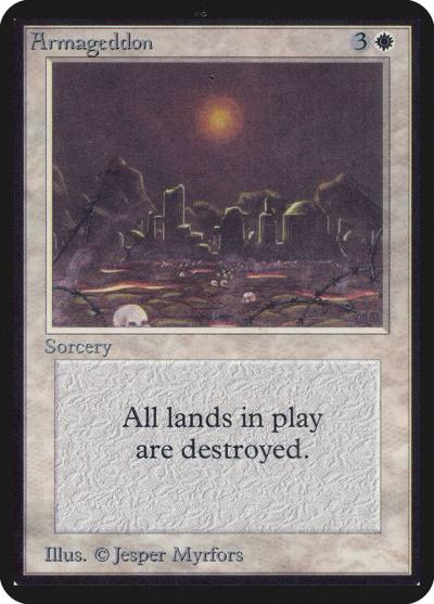 Armageddon LEA-2 Limited Edition Alpha Magic card