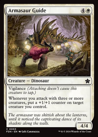 Armasaur Guide 3 Foundations Magic card