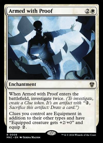 Armed with Proof MKC-9 Murders at Karlov Manor Commander Magic card