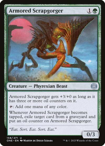 Armored Scrapgorger ONE-158 Phyrexia: All Will Be One Magic card