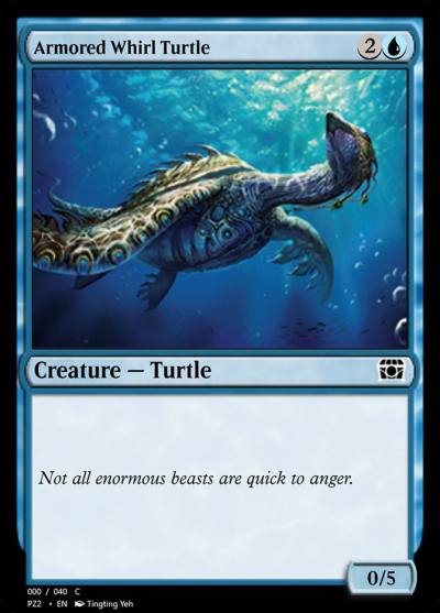 Armored Whirl Turtle PZ2-70809 Treasure Chest Magic card