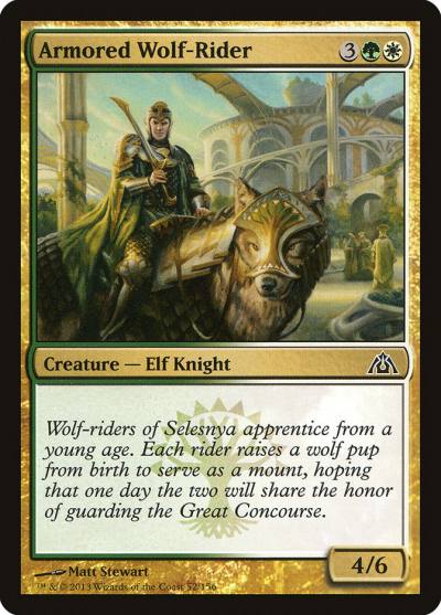 Armored Wolf-Rider 52 Dragon's Maze Magic card