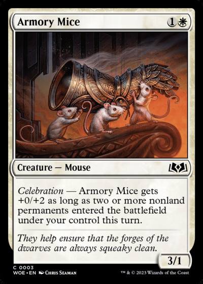 Armory Mice 3 Wilds of Eldraine Magic card