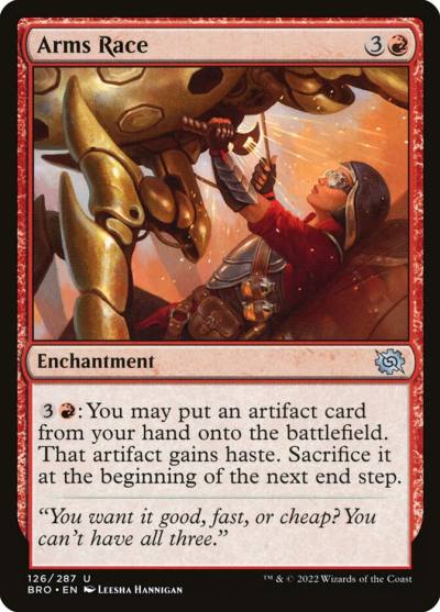 Arms Race BRO-126 The Brothers' War Magic card
