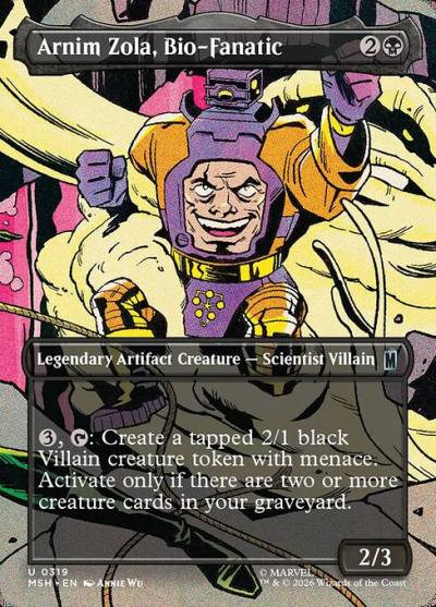 Arnim Zola, Bio-Fanatic MSH-319 Marvel Super Heroes Magic card