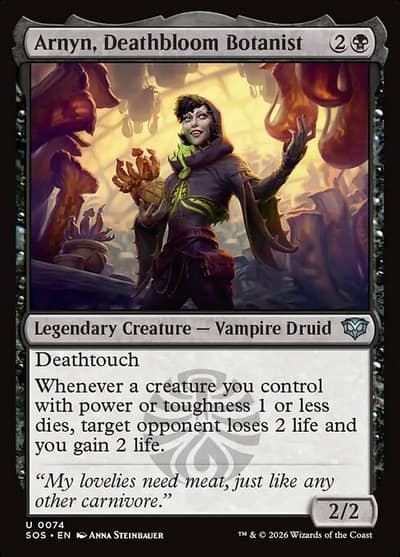 Arnyn, Deathbloom Botanist 74 Secrets of Strixhaven Magic card