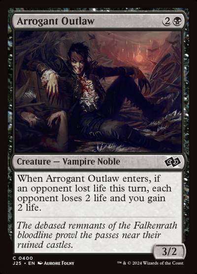 Arrogant Outlaw J25-400 Foundations Jumpstart Magic card
