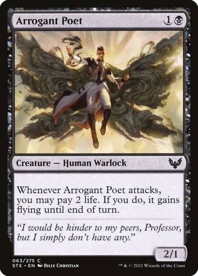 Arrogant Poet STX-63 Strixhaven: School of Mages Magic card