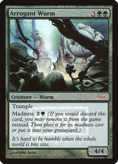 Arrogant Wurm F06-10 Friday Night Magic 2006 Magic card