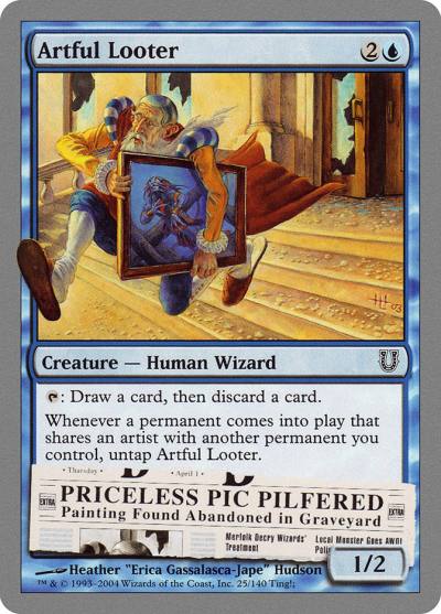 Artful Looter UNH-25 Unhinged Magic card