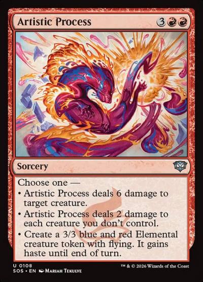 Artistic Process SOS-108 Secrets of Strixhaven Magic card