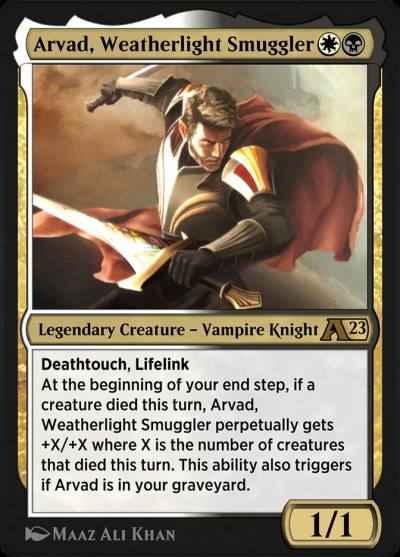 Arvad, Weatherlight Smuggler YDMU-20 Alchemy: Dominaria Magic card